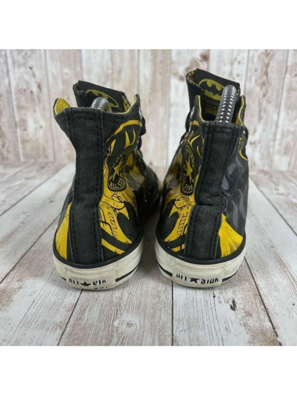 🦇 BATMAN Converse All Star High Top Sneakers Womens 5 Youth 3 - Picture 6 of 8